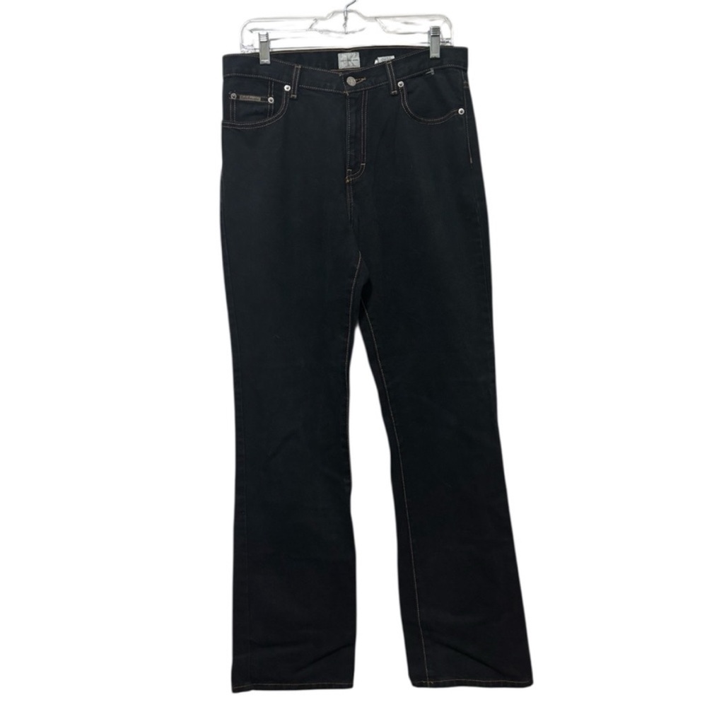 Calvin Klein Black Overdyed Bootcut Jeans | Size 10 Tall - Picture 2 of 7